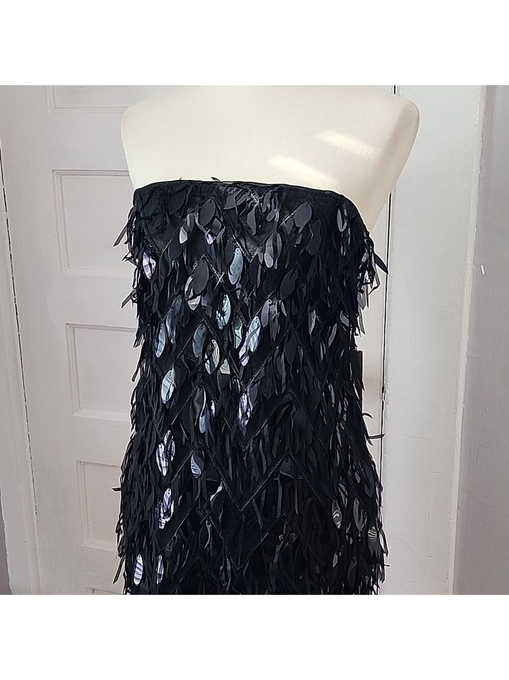 NWT Fashion Nova Feathery Twirl Mini Dress, Size M - Picture 6 of 17